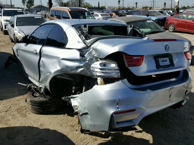 WBS3U9C59FJ968283 - 2015 BMW M4 BLUE photo 3