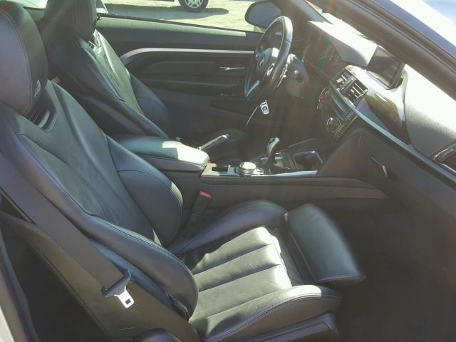 WBS3U9C59FJ968283 - 2015 BMW M4 BLUE photo 5