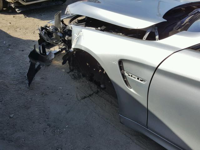 WBS3U9C59FJ968283 - 2015 BMW M4 BLUE photo 9