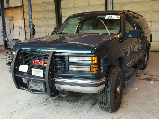 3GKGK26J8TG507639 - 1996 GMC SUBURBAN K TURQUOISE photo 2