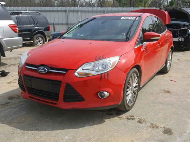 1FAHP3H27CL331706 - 2012 FORD FOCUS SEL RED photo 2