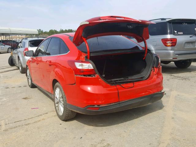 1FAHP3H27CL331706 - 2012 FORD FOCUS SEL RED photo 3