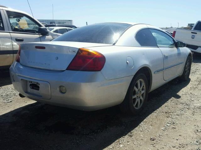 4C3AG42H62E154568 - 2002 CHRYSLER SEBRING LX SILVER photo 4