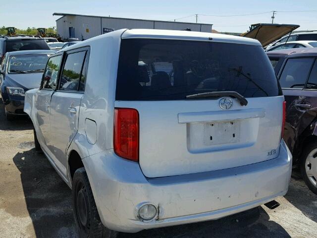 JTLZE4FE9A1117689 - 2010 TOYOTA SCION XB SILVER photo 3
