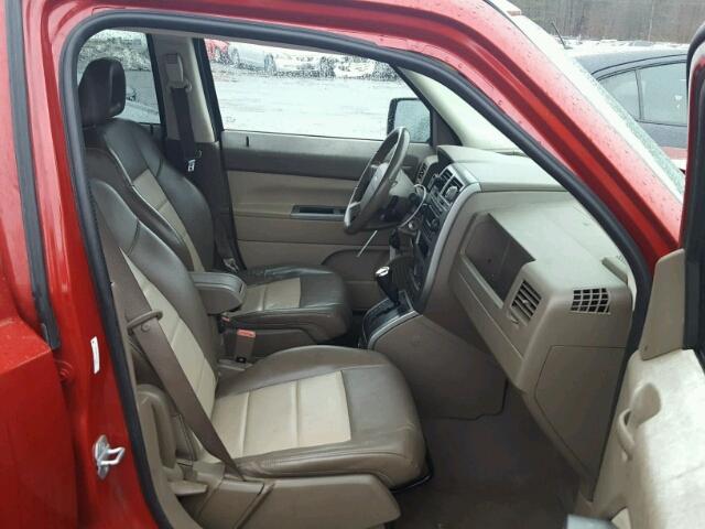 1J8FF48W17D311294 - 2007 JEEP PATRIOT LI RED photo 5