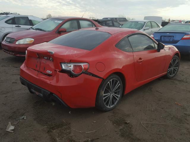 JF1ZNAA19D2715848 - 2013 TOYOTA SCION FR-S RED photo 4