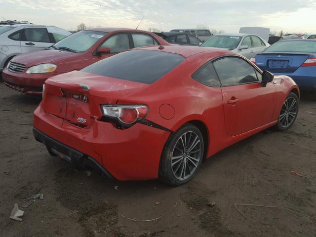 JF1ZNAA19D2715848 - 2013 TOYOTA SCION FR-S წითელი ფოტო 4