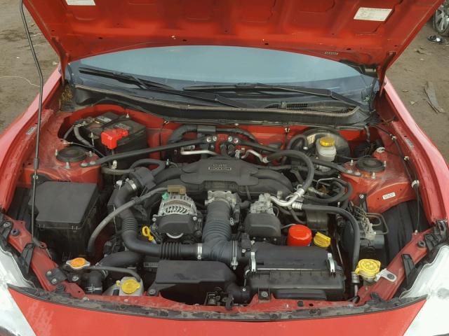 JF1ZNAA19D2715848 - 2013 TOYOTA SCION FR-S წითელი ფოტო 7