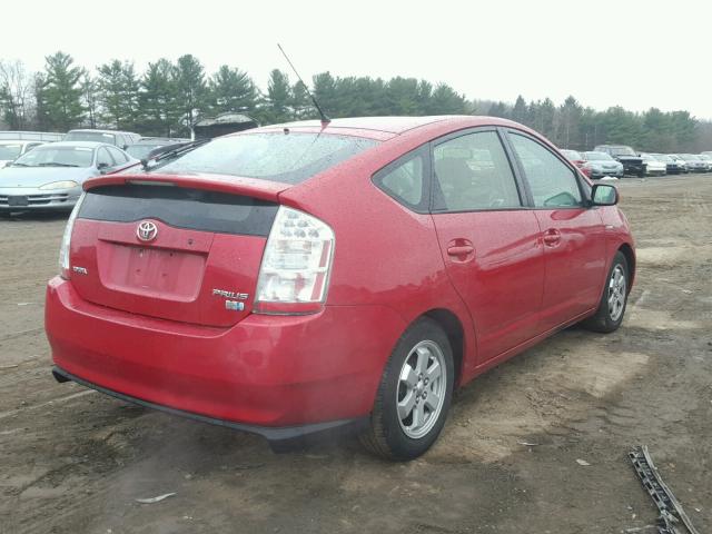 JTDKB20U463155725 - 2006 TOYOTA PRIUS RED photo 4