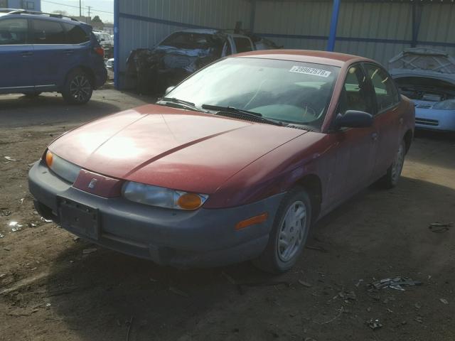 1G8ZF5282YZ194263 - 2000 SATURN SL MAROON photo 2