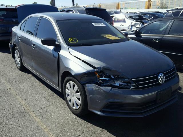 3VW2K7AJ5FM405728 - 2015 VOLKSWAGEN JETTA BASE Մոխրագույն լուսանկար 1