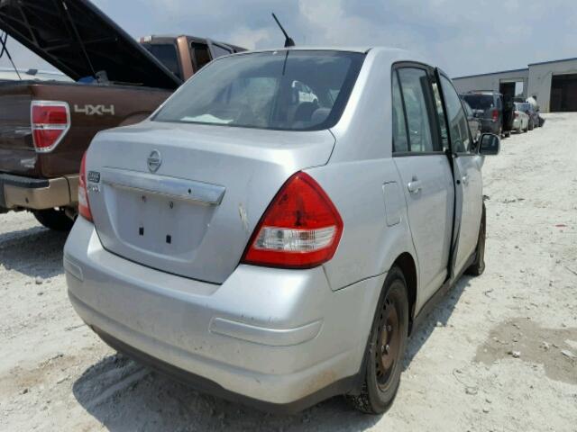 3N1BC11EX9L407374 - 2009 NISSAN VERSA S SILVER photo 4