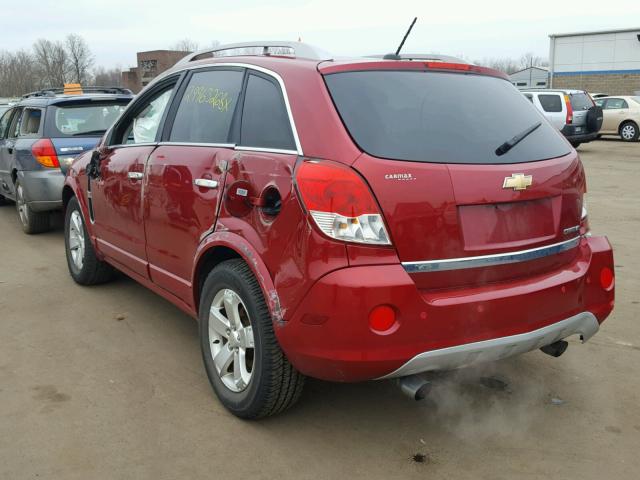 3GNAL3E52CS626526 - 2012 CHEVROLET CAPTIVA SP RED photo 3