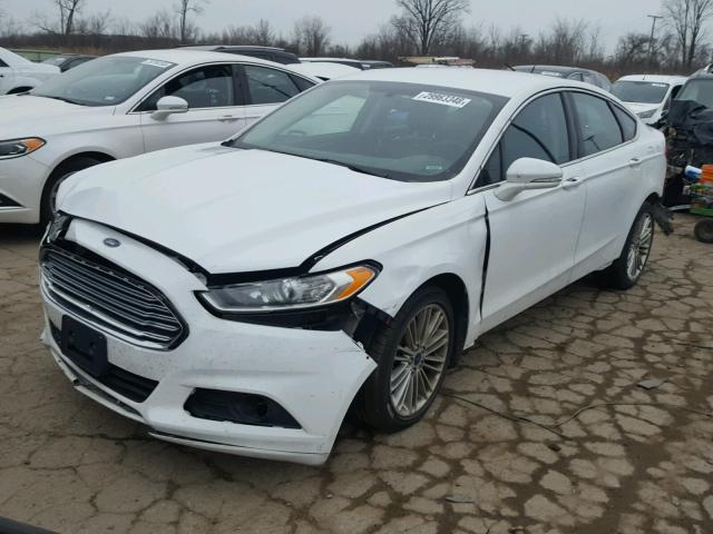 3FA6P0H92DR346099 - 2013 FORD FUSION SE WHITE photo 2