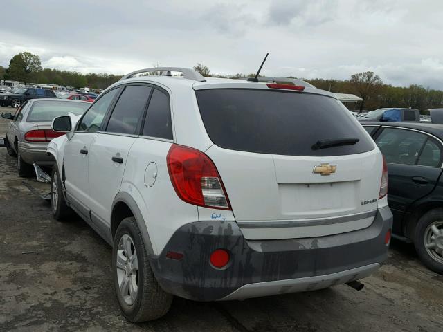 3GNAL2EK3ES609561 - 2014 CHEVROLET CAPTIVA LS WHITE photo 3