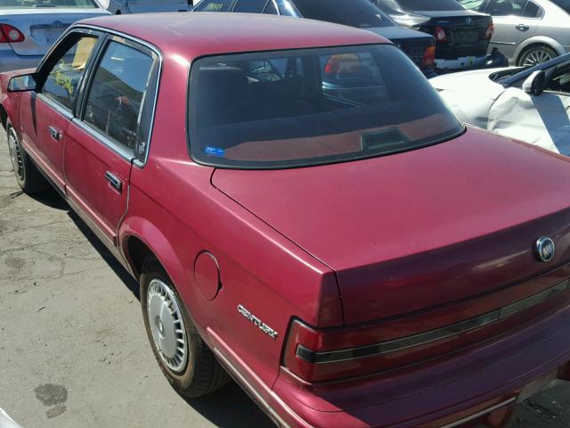 3G4AG55N4PS620642 - 1993 BUICK CENTURY SP RED photo 3