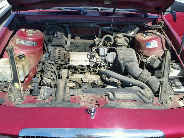 3G4AG55N4PS620642 - 1993 BUICK CENTURY SP RED photo 7