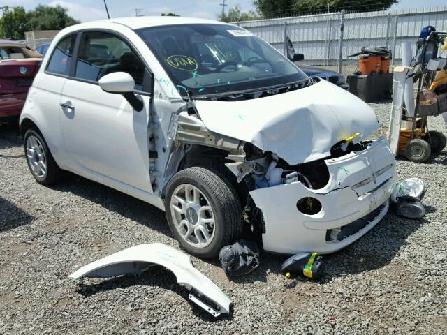 3C3CFFAR6DT689602 - 2013 FIAT 500 POP WHITE photo 1