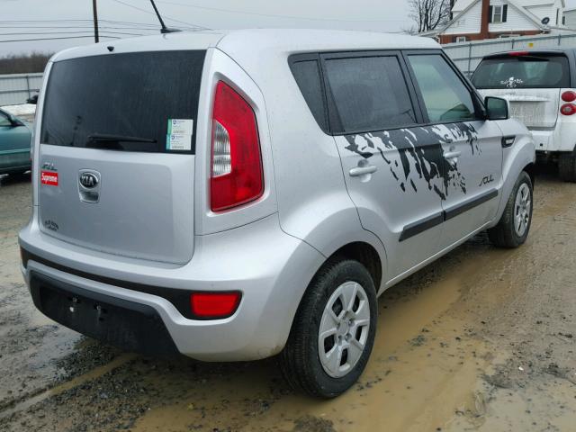 KNDJT2A57D7767374 - 2013 KIA SOUL SILVER photo 4