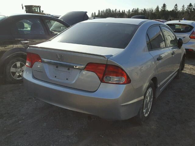 2HGFA16419H101548 - 2009 HONDA CIVIC DX-G SILVER photo 4