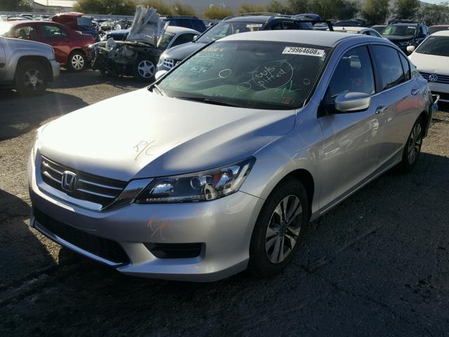 1HGCR2F39DA145684 - 2013 HONDA ACCORD LX SILVER photo 2