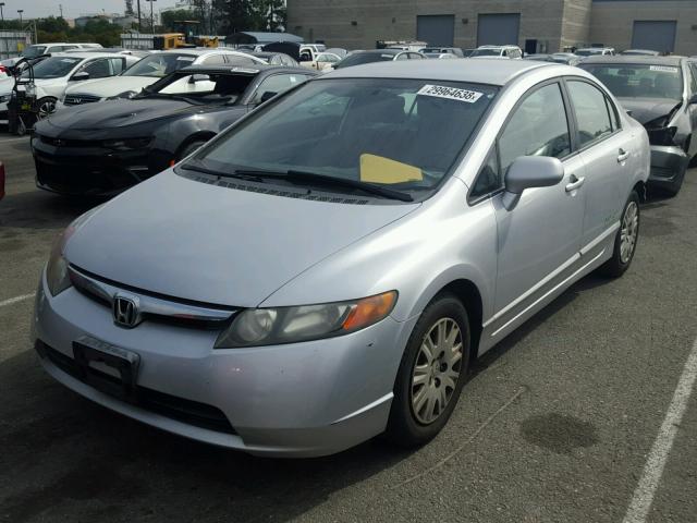 1HGFA46567L000970 - 2007 HONDA CIVIC GX SILVER photo 2