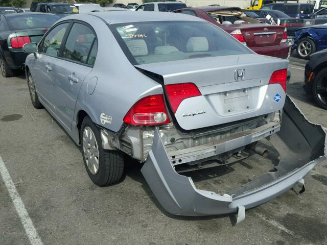 1HGFA46567L000970 - 2007 HONDA CIVIC GX SILVER photo 3