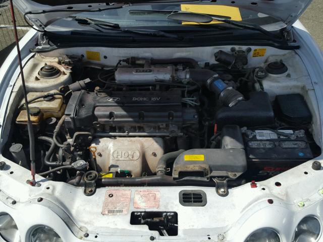 KMHJG34F0VU041322 - 1997 HYUNDAI TIBURON FX WHITE photo 7