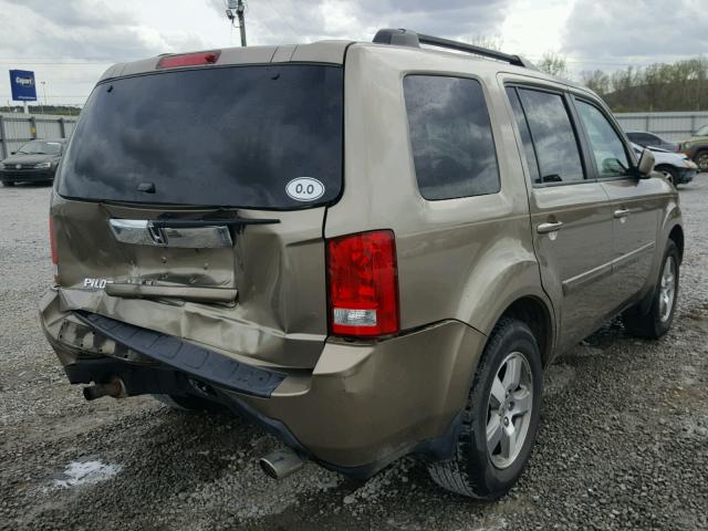 5FNYF38419B003983 - 2009 HONDA PILOT EX GOLD photo 4