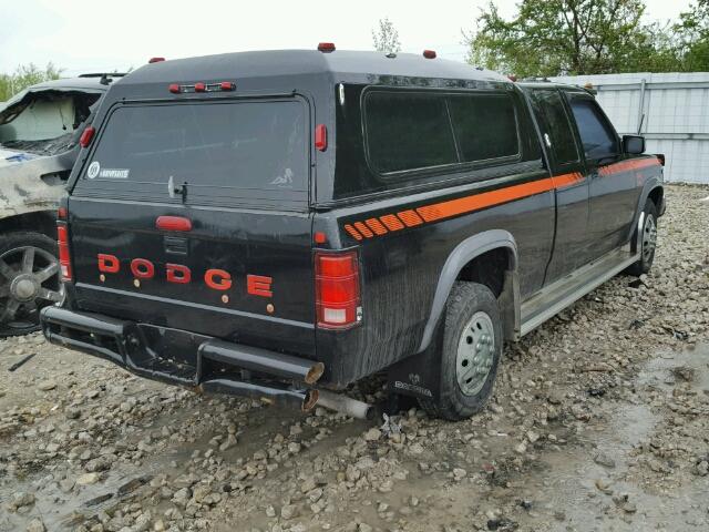 1B7GL63X3MS293694 - 1991 DODGE DAKOTA SPO BLACK photo 4