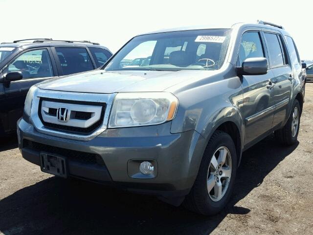 5FNYF48589B013019 - 2009 HONDA PILOT EXL GRAY photo 2