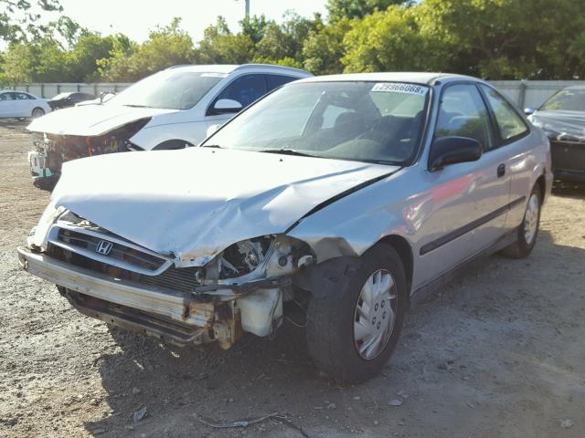 1HGEJ7229VL136788 - 1997 HONDA CIVIC HX SILVER photo 2