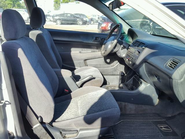 1HGEJ7229VL136788 - 1997 HONDA CIVIC HX SILVER photo 5