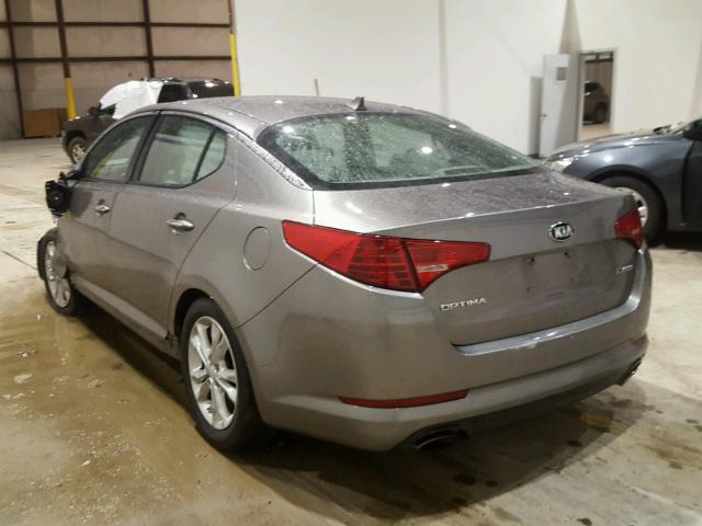 5XXGN4A79DG163091 - 2013 KIA OPTIMA EX GRAY photo 3