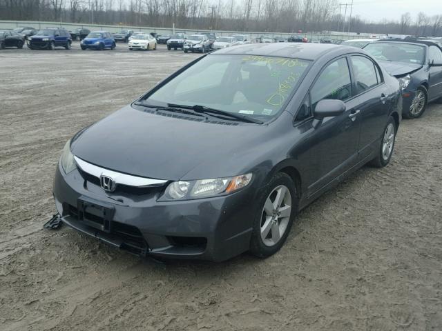 2HGFA1F68AH510006 - 2010 HONDA CIVIC GRAY photo 2