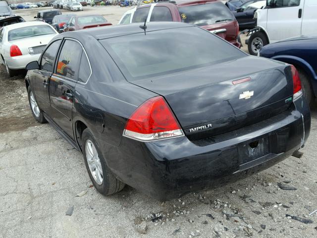 2G1WF5E36D1112586 - 2013 CHEVROLET IMPALA LS BLACK photo 3