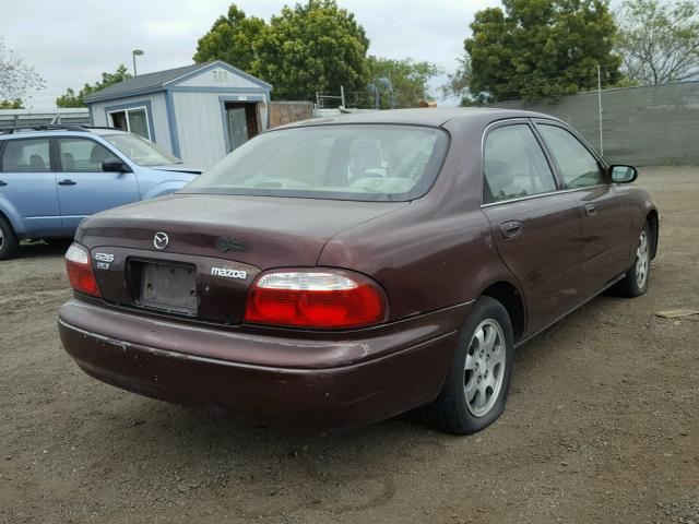 1YVGF22CX15233401 - 2001 MAZDA 626 ES BURGUNDY photo 4