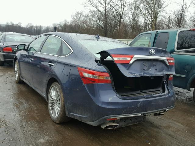 4T1BK1EB5GU201829 - 2016 TOYOTA AVALON XLE BLUE photo 3