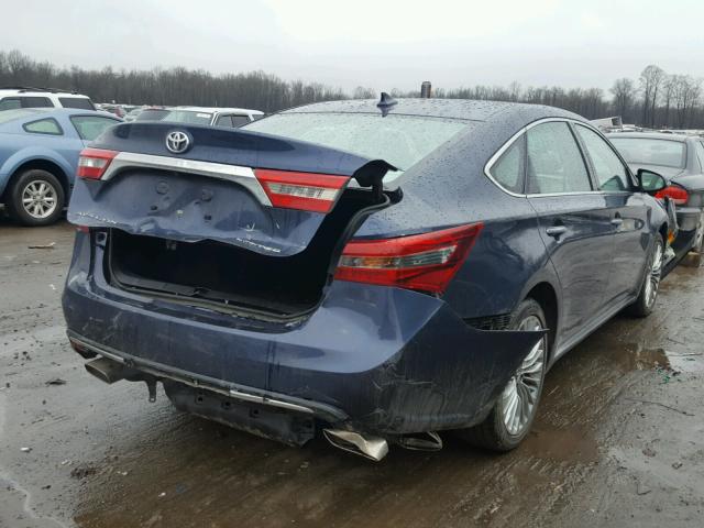 4T1BK1EB5GU201829 - 2016 TOYOTA AVALON XLE BLUE photo 4