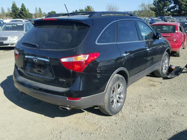 KM8NU4CC4CU196850 - 2012 HYUNDAI VERACRUZ G BLACK photo 4