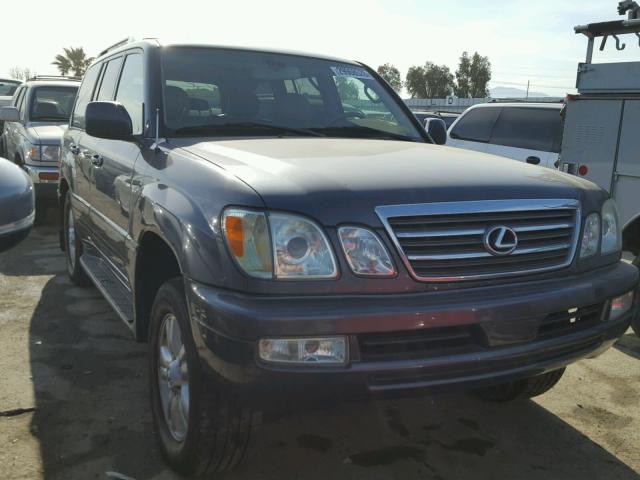 JTJHT00W243535928 - 2004 LEXUS LX 470 CHARCOAL photo 1