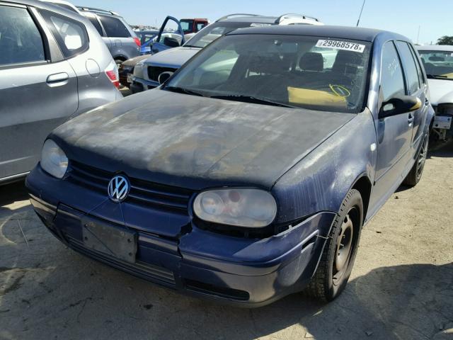 9BWFL61J144000203 - 2004 VOLKSWAGEN GOLF GL BLUE photo 2