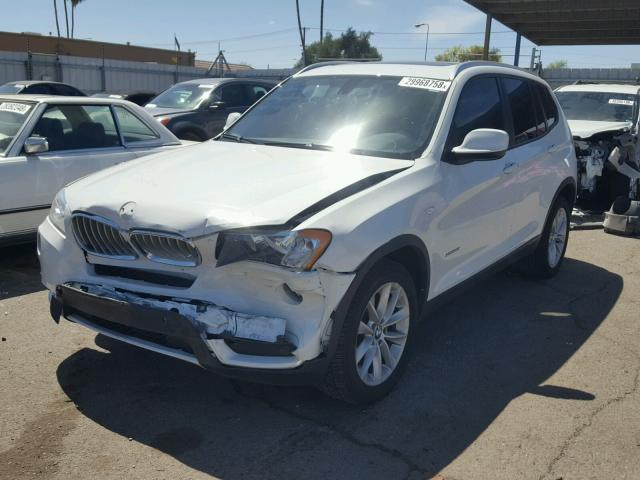 5UXWX9C52E0D10791 - 2014 BMW X3 XDRIVE2 WHITE photo 2