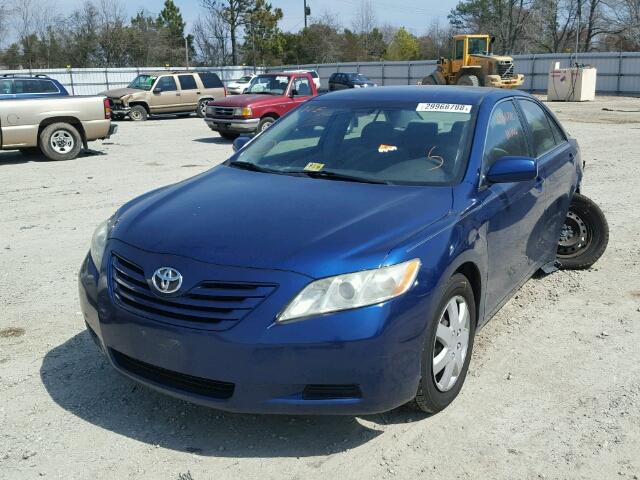 4T1BE46K27U124134 - 2007 TOYOTA CAMRY CE BLUE photo 2