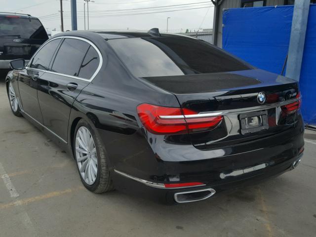 WBA7E2C5XGGD99858 - 2016 BMW 740 I BLACK photo 3