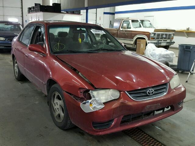 1NXBR12E42Z643486 - 2002 TOYOTA COROLLA CE RED photo 1