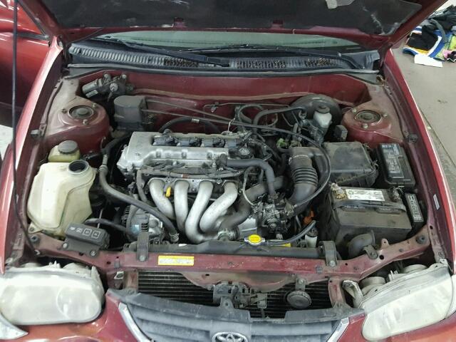 1NXBR12E42Z643486 - 2002 TOYOTA COROLLA CE RED photo 7