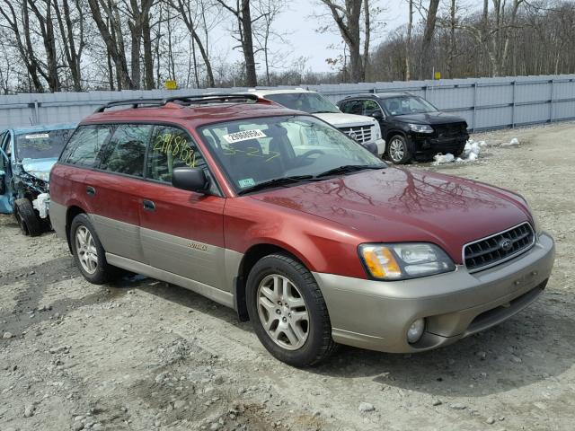 4S3BH675737634262 - 2003 SUBARU LEGACY OUT MAROON photo 1