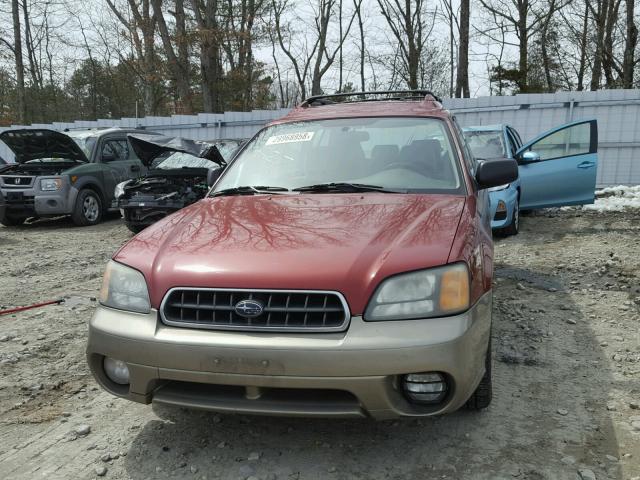 4S3BH675737634262 - 2003 SUBARU LEGACY OUT MAROON photo 9