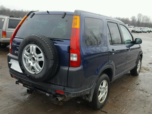 SHSRD77853U112825 - 2003 HONDA CR-V EX BLUE photo 4